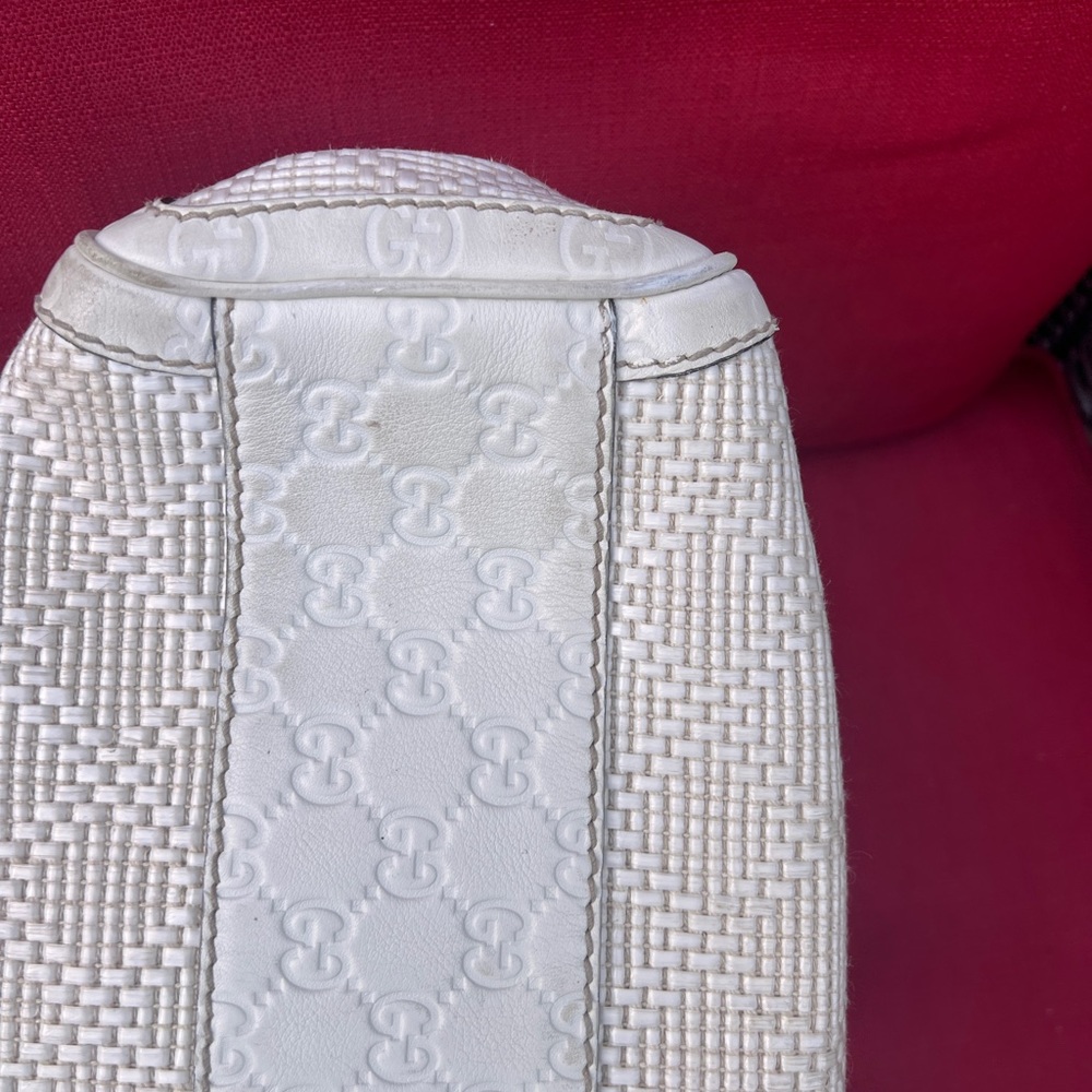 Gucci Woven Raffia Diamante Medium
Sukey Tote White - Picture 7 of 16